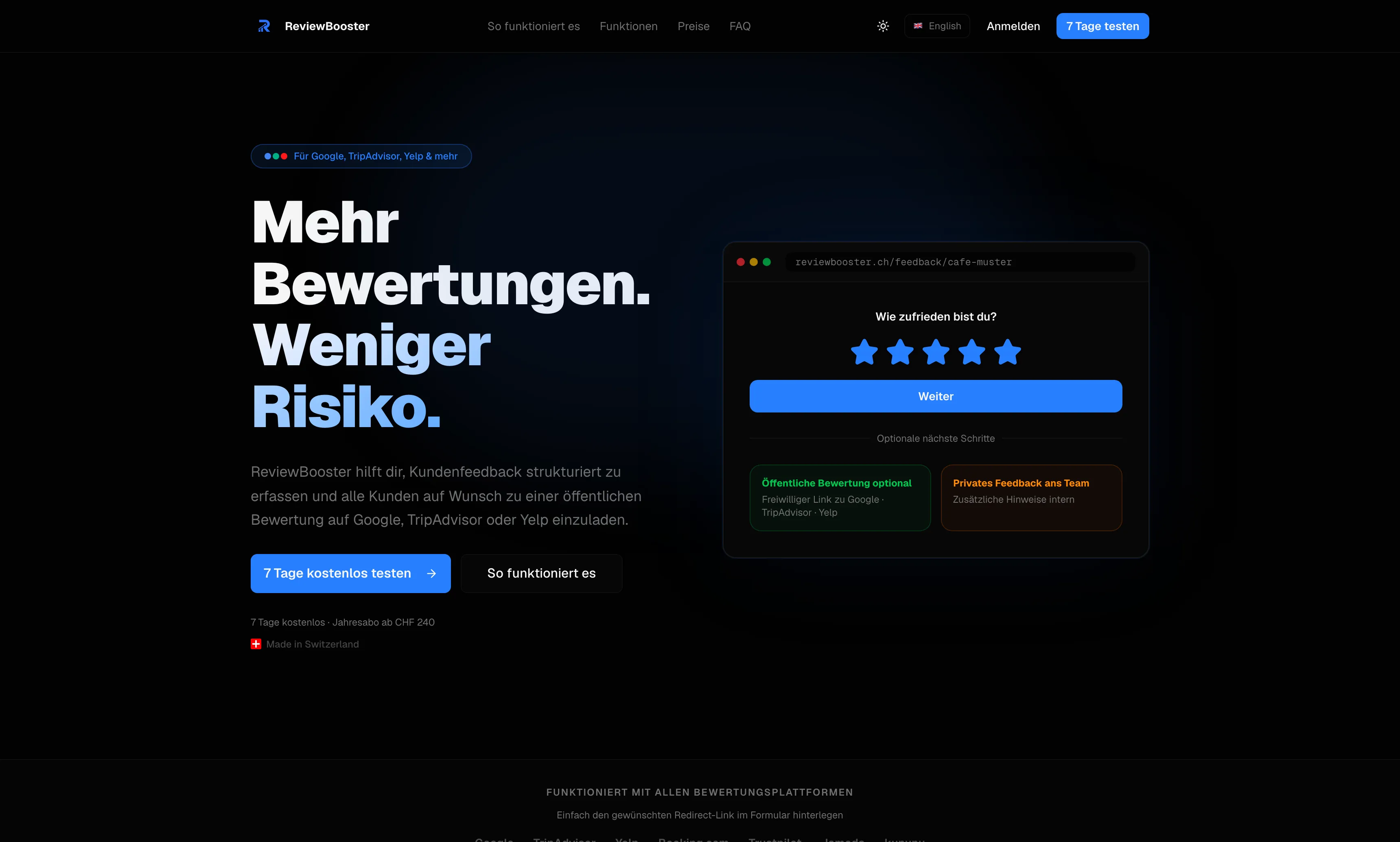 ReviewBooster – Software für automatisierte Google-Bewertungen von Nexo Solutions
