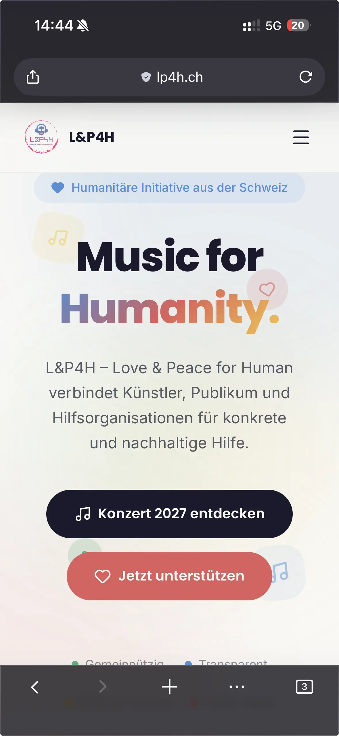 Love & Peace for Humans Mobile
