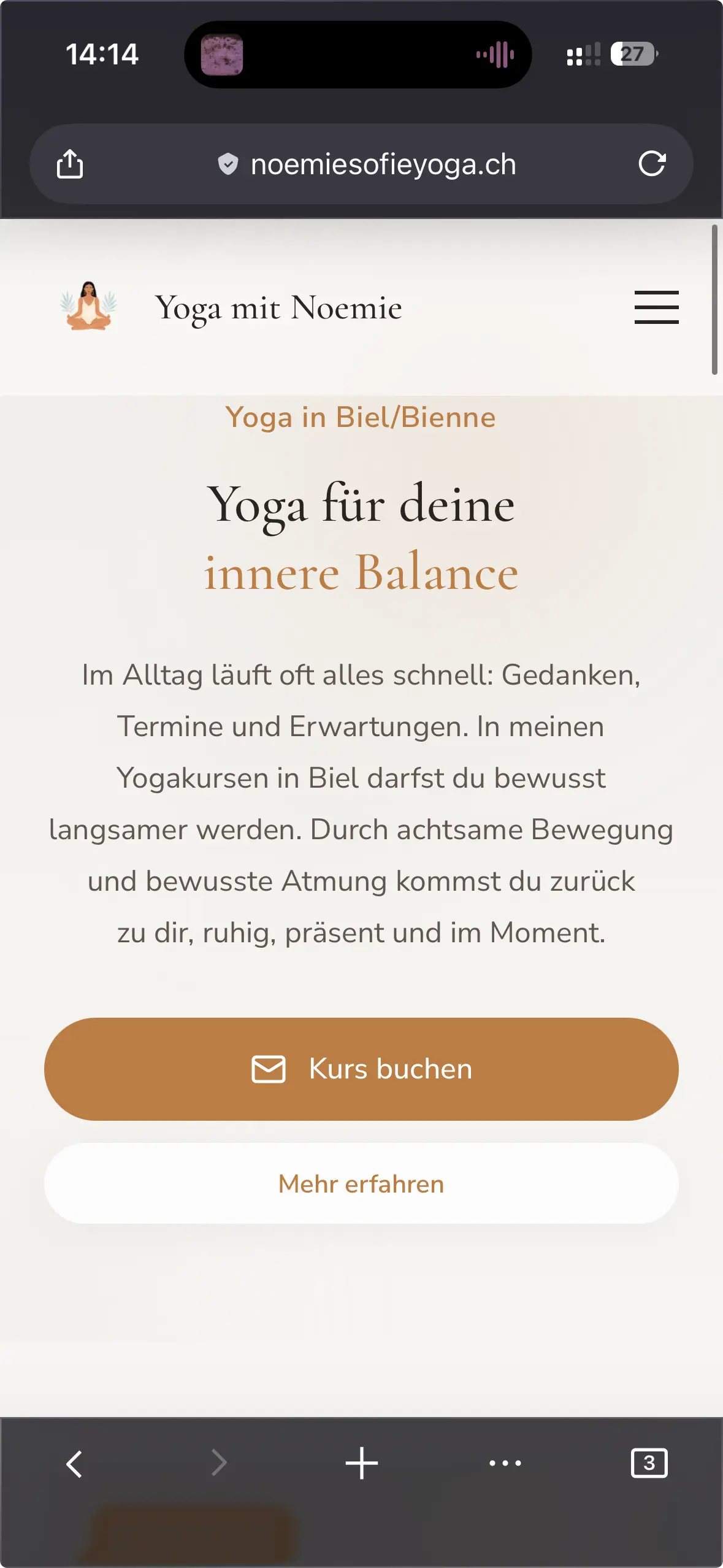 Noémie Sofia Yoga Mobile
