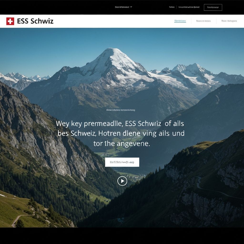 ESS Schweiz Homepage Hero-Bereich